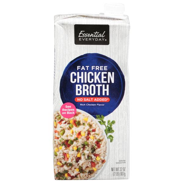 Essential Everyday No Salt Added Chicken Broth (32 oz)