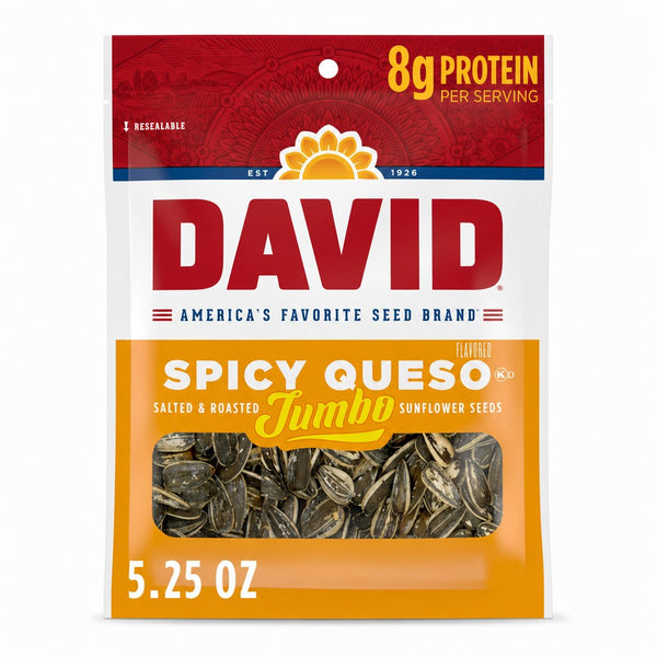 David Spicy Queso Jumbo Sunflower Seeds (5.25 oz (149 g))