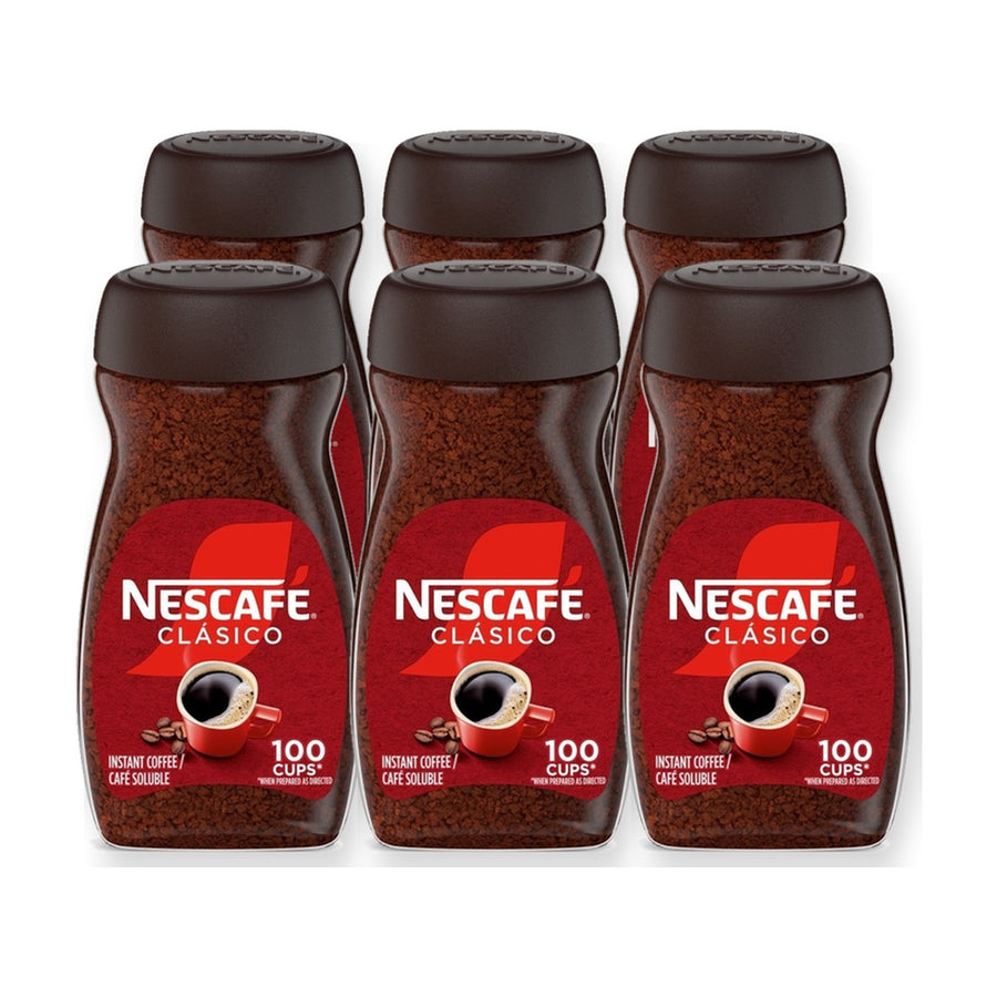 Nescafé Clásico Dark Roast Instant Coffee (7 oz) - Case of 6
