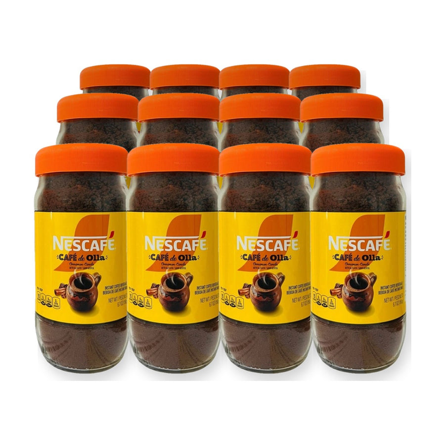 Nescafé de Olla Instant Coffee with Piloncillo (6 oz) - Case of 15