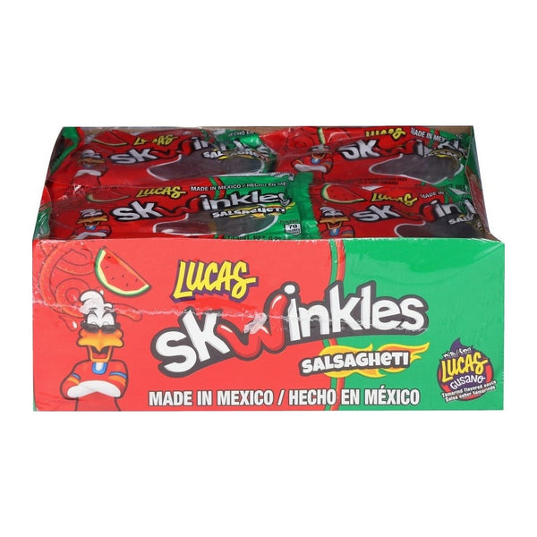 Lucas Skwinkles Salsagheti Watermelon Candy (12 ct)