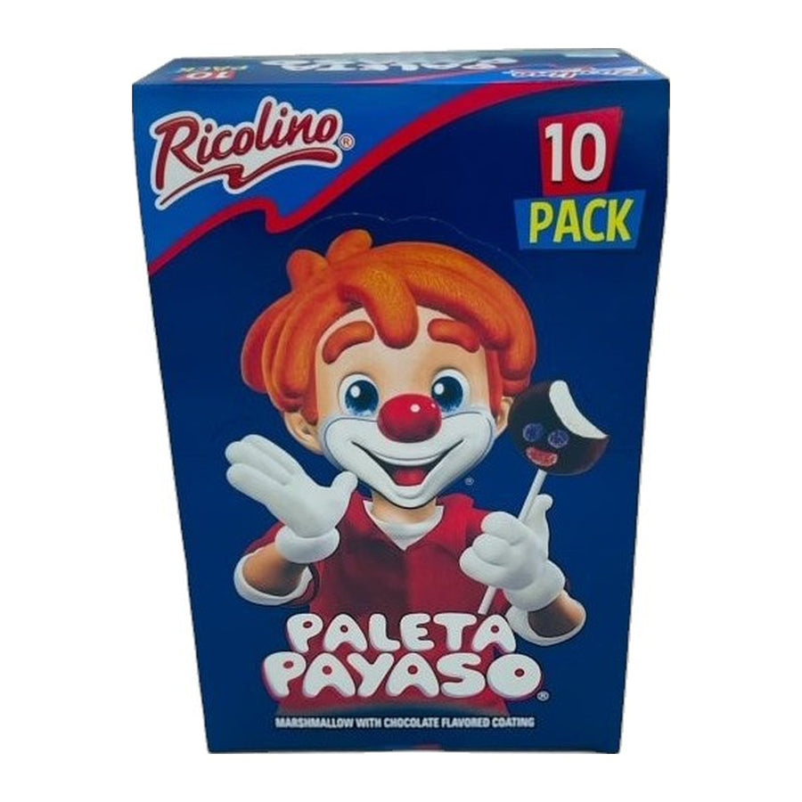 Ricolino Paleta Payaso Marshmallow Lollipop (10 ct) - Single