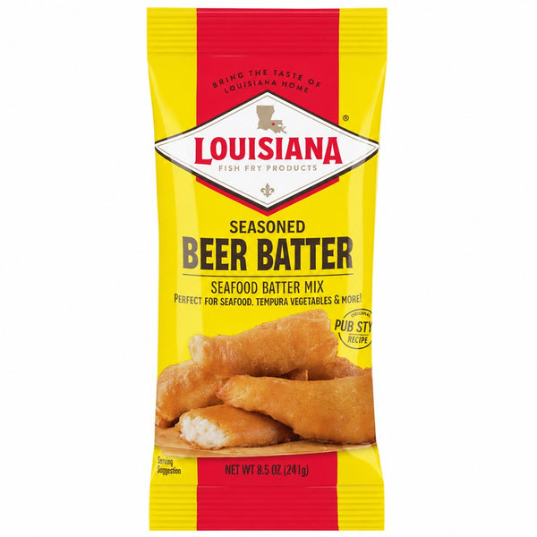 Louisiana Fish Fry Products Louisiana Seasoned Beer Batter Seafood Batter Mix (8.5 oz)
