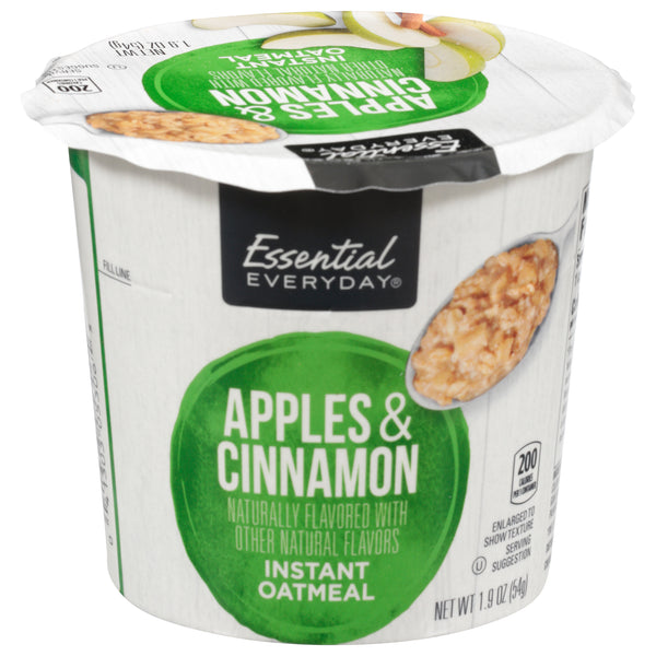 Essential Everyday Oatmeal Single Serve Cereal Bowl Apple Cinnamon (1.9 oz)