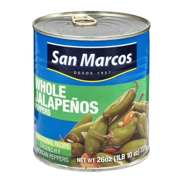 San Marcos Whole Jalapeño Peppers (26 oz)