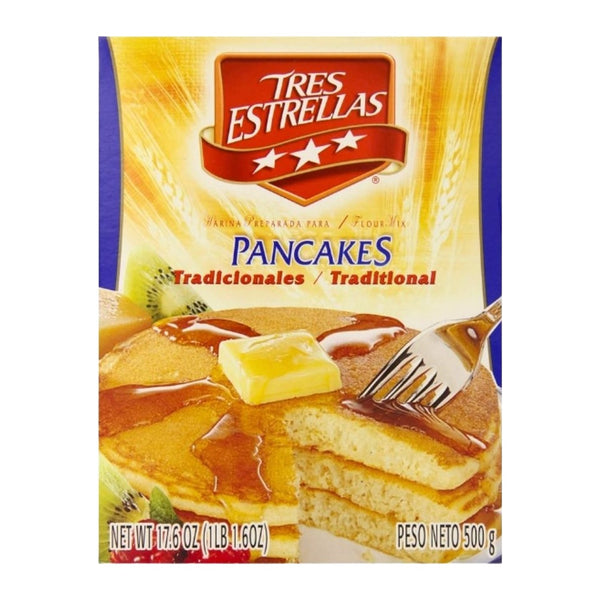 Tres Estrellas Traditional Pancake Mix (17.6 oz)