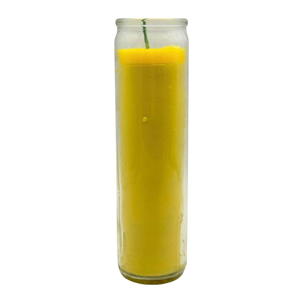 Solid Color Prayer Candle, 8 inch Glass