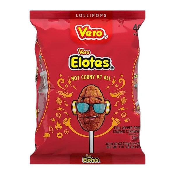 Vero Elotes Chili-Covered Lollipops (40 ct)