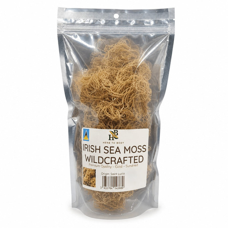 Herb to Body Wildcrafted Gold Irish Sea Moss, Saint Lucia – Zineeno’s