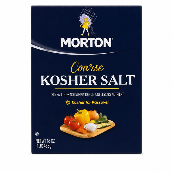 Morton Coarse Kosher Salt (16 oz (1 lb) 453 g)