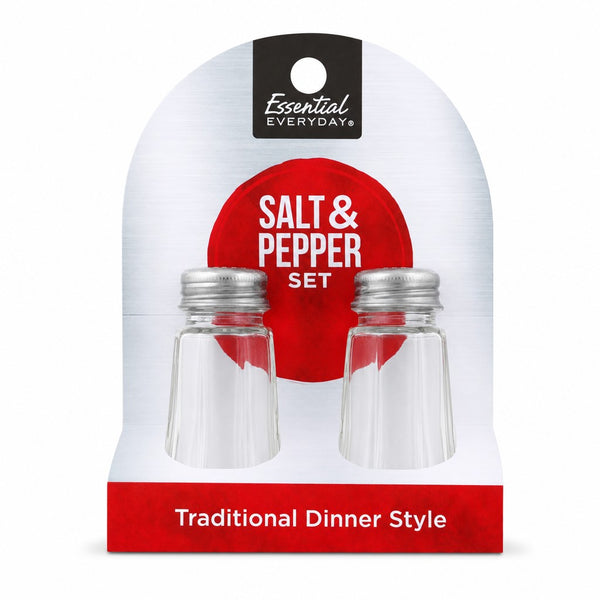 Essential Everyday Iodized Salt & Pepper Set (5 oz)