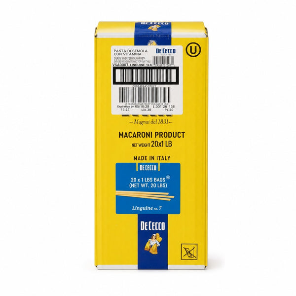 De Cecco Linguine No. 7 Durum Wheat Semolina Pasta 1 lb