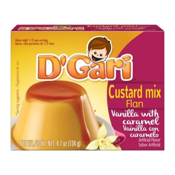 D'Gari Flan Custard Mix with Caramel (4.7 oz)