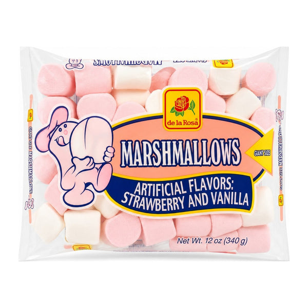 De la Rosa Bombón Gigante Strawberry & Vanilla Marshmallows (12 oz)