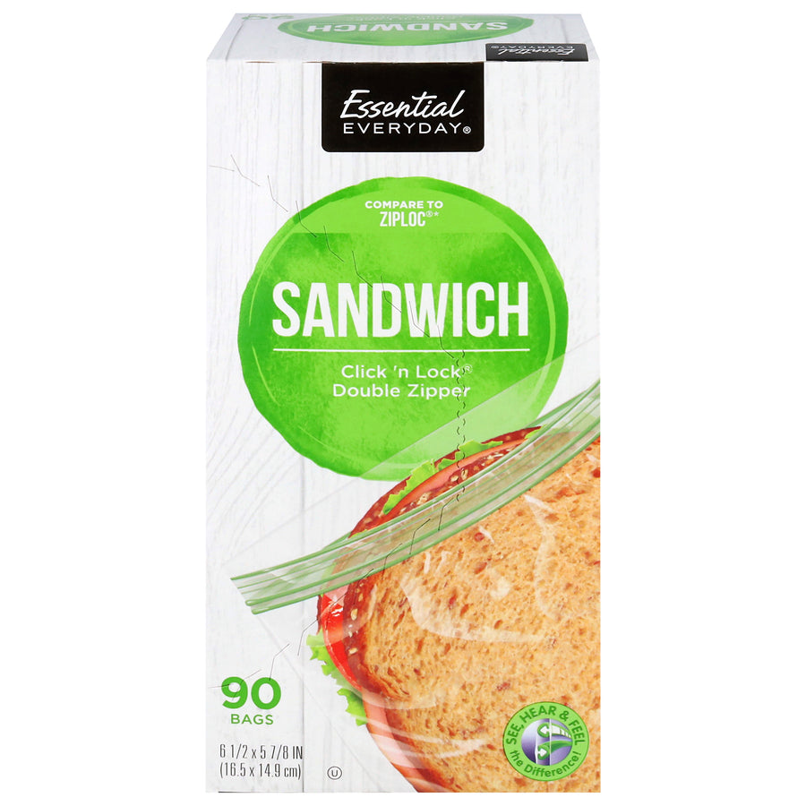 Essential Everyday Sandwich Bags 90 Each