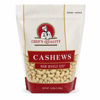 Chef's Quality Cashews 320 Raw Whole, 3.25 lb