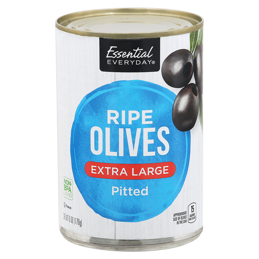 Essential Everyday Olives Pitted Extra Large (6 oz)