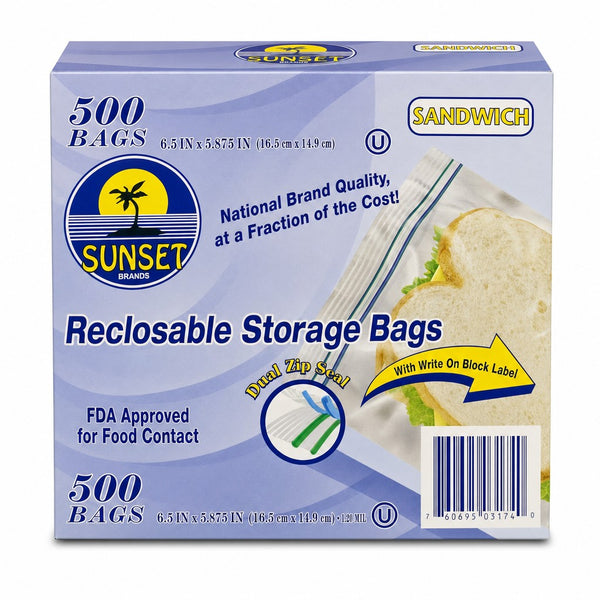 Sunset Reclosable Bags