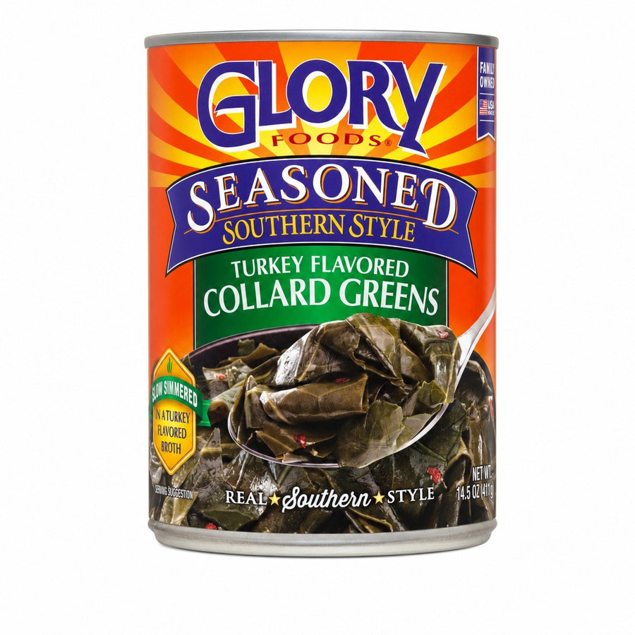 Glory Foods Seasoned Southern Style Turkey Flavored Collard Greens (14.5 oz (411 g))