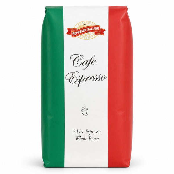 Supremo Italiano Cafe Espresso Whole Bean Coffee (2 lb)