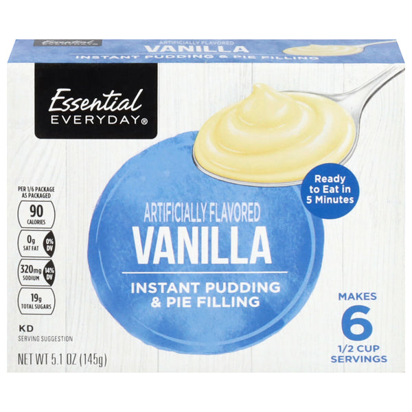 Essential Everyday Vanilla Instant Pudding Family Size (5.1 oz)
