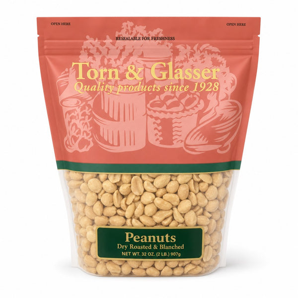 Torn & Glasser Blanched Peanuts (32 oz)