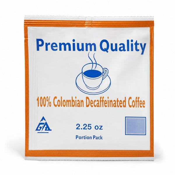 Premium Quality 100% Colombian Decaffeinated Coffee Portion Pack 2.25 oz