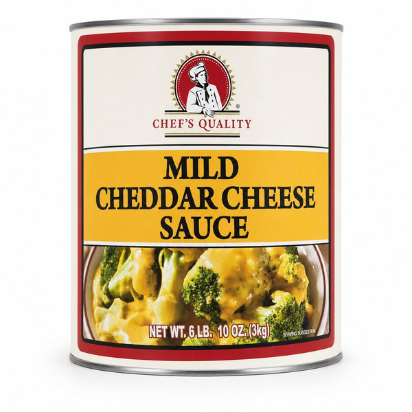 Chef's Quality Mild Cheddar Cheese Sauce #10 (6 lb 10 oz)