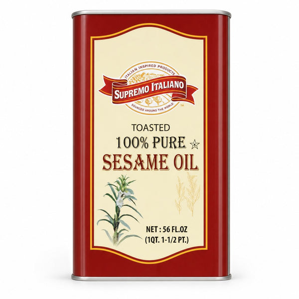 Supremo Italiano Toasted 100% Pure Sesame Oil (56 fl oz)