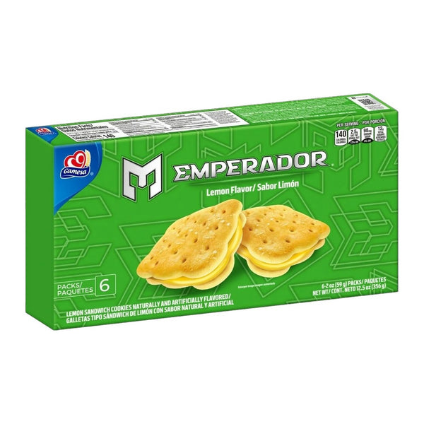Gamesa Emperador Piruetas Lemon Sandwich Cookies (14.3 oz)