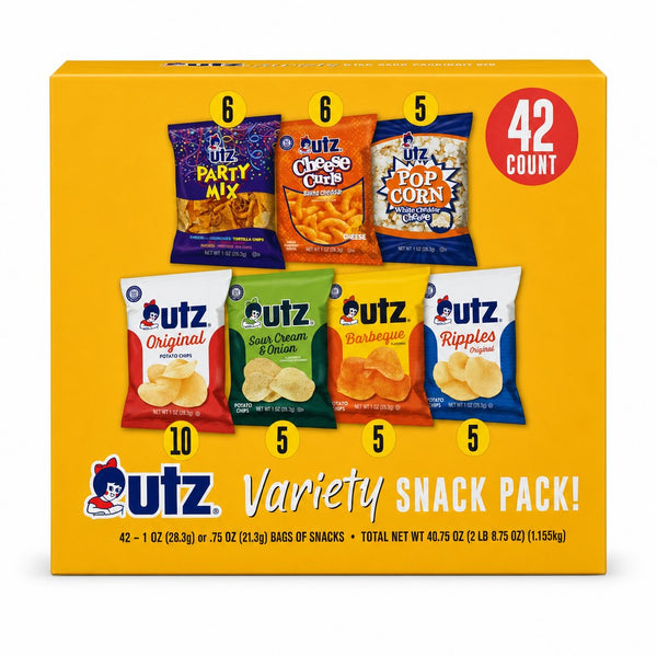 Utz Variety Snack Pack 42 Count (1 oz)