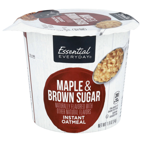 Essential Everyday Oatmeal Single Serve Cereal Bowl Maple & Brown Sugar (1.9 oz)