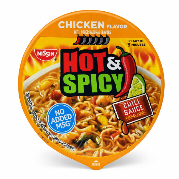 Nissin Hot & Spicy Chicken Noodle Bowl