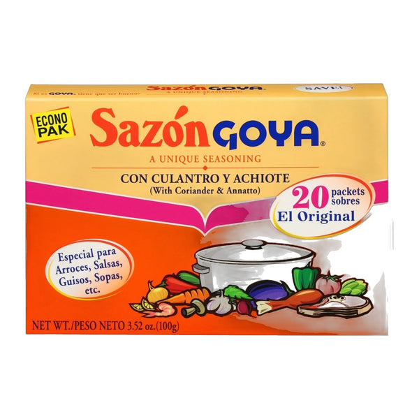 Sazón Goya con Culantro y Achiote Econo Pak (20 packets, 3.52 oz)
