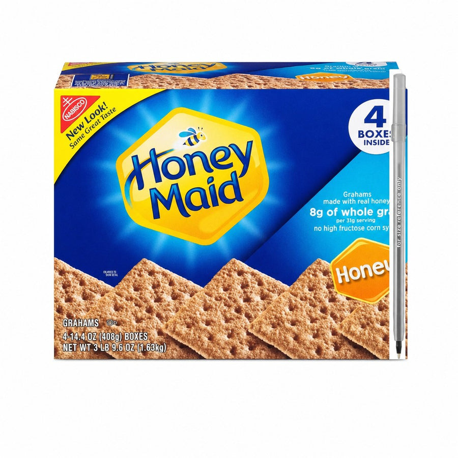 Nabisco Honey Maid Honey Grahams (4 x 14.4 oz (408 g); net 3 lb 9.6 oz)