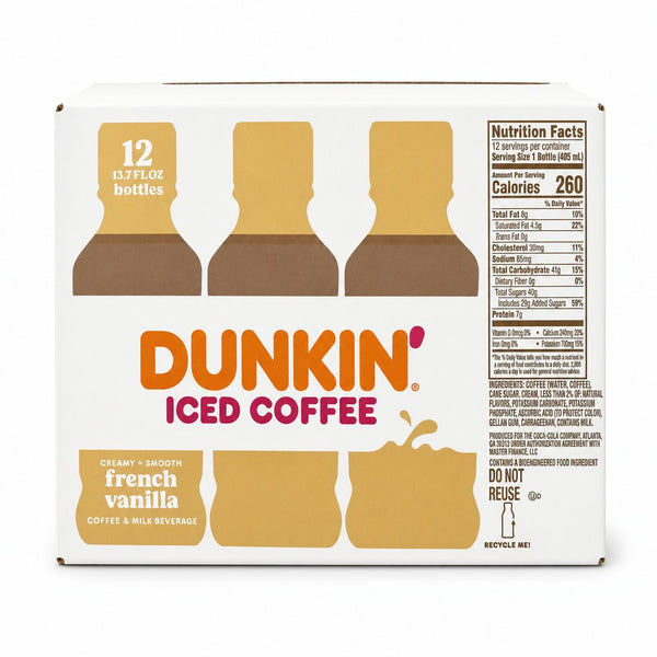 Dunkin' French Vanilla Iced Coffee (13.7 fl oz)