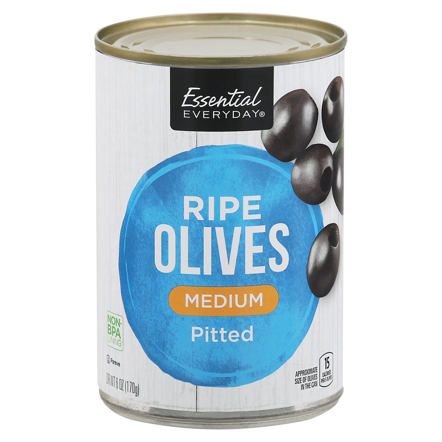 Essential Everyday Olives Pitted Medium (6 oz)