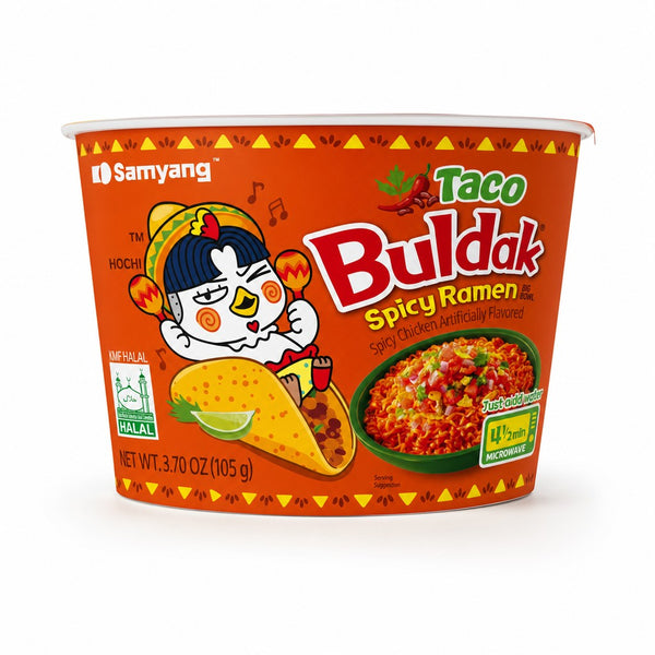 Samyang Taco Buldak Spicy Chicken Ramen Big Bowl 3.70 oz