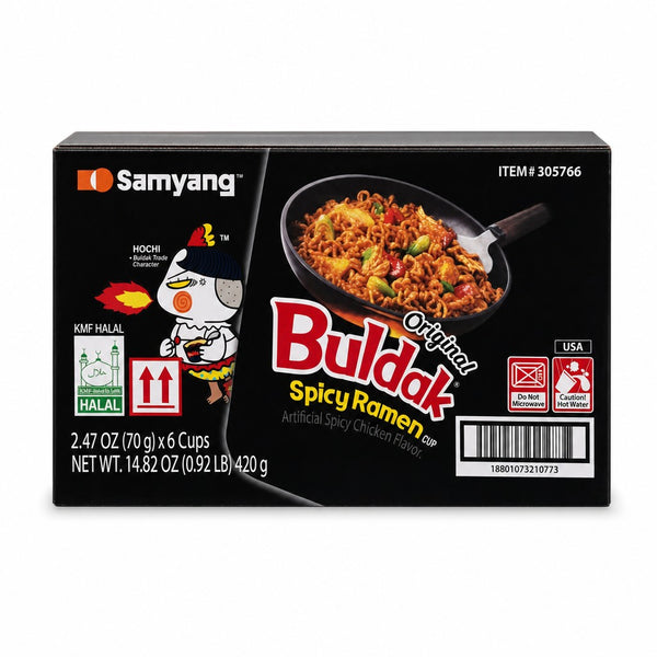 Samyang Buldak Original Spicy Ramen Cups (2.47 oz)