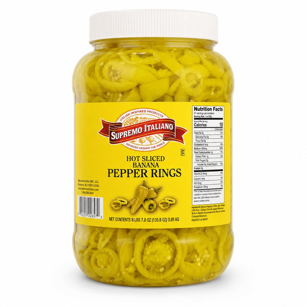 Supremo Italiano Hot Sliced Banana Pepper Rings