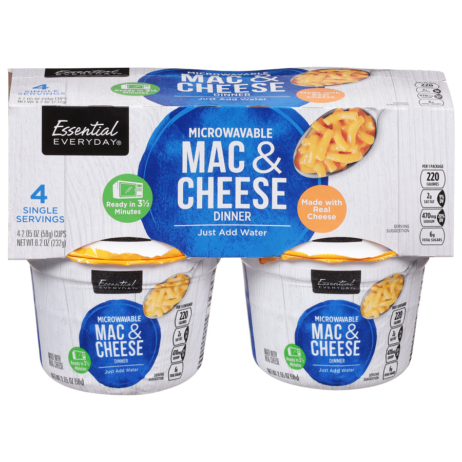 Essential Everyday Microwave Mac & Cheese (4 Pack)