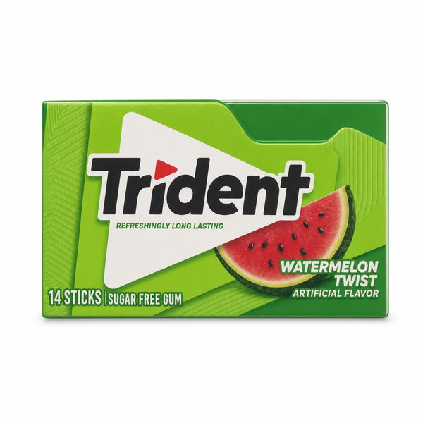Trident Watermelon Twist Sugar Free Gum 14 sticks