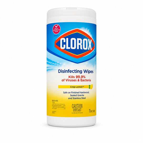 Clorox Disinfecting Wipes, Crisp Lemon (75 count)