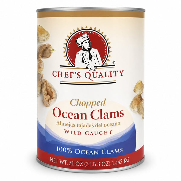 Chef's Quality Chopped Ocean Clams (51 oz)