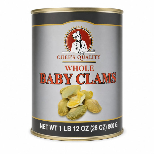 Chef's Quality Whole Baby Clams (28 oz)