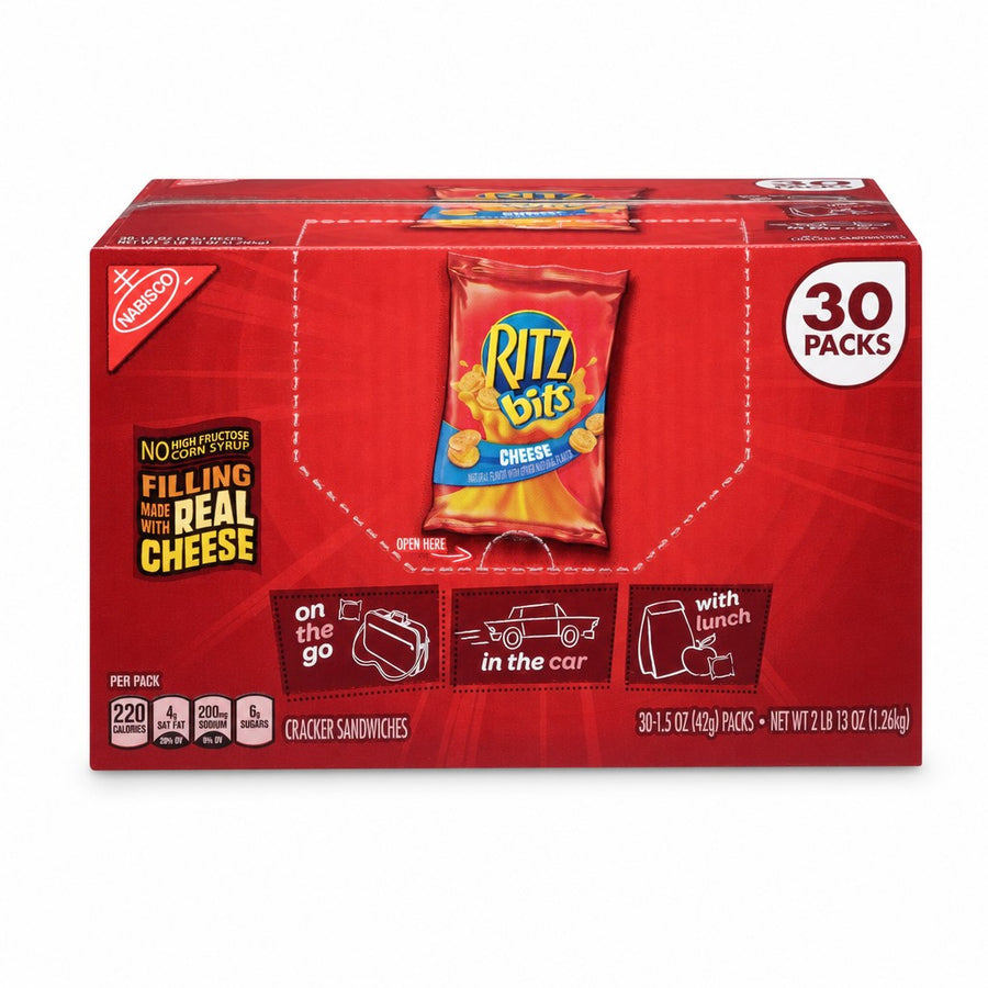 Nabisco Ritz Bits Cheese (30 x 1.5 oz (45 oz / 1.26 kg))