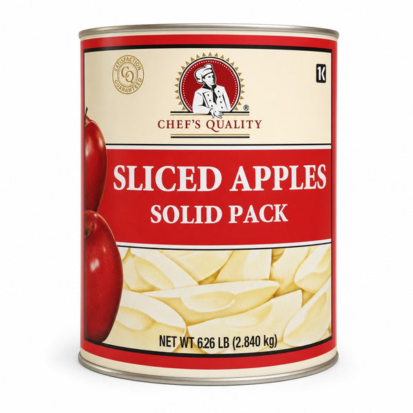 Chef's Quality Sliced Apples Solid Pack (6.26 lb)