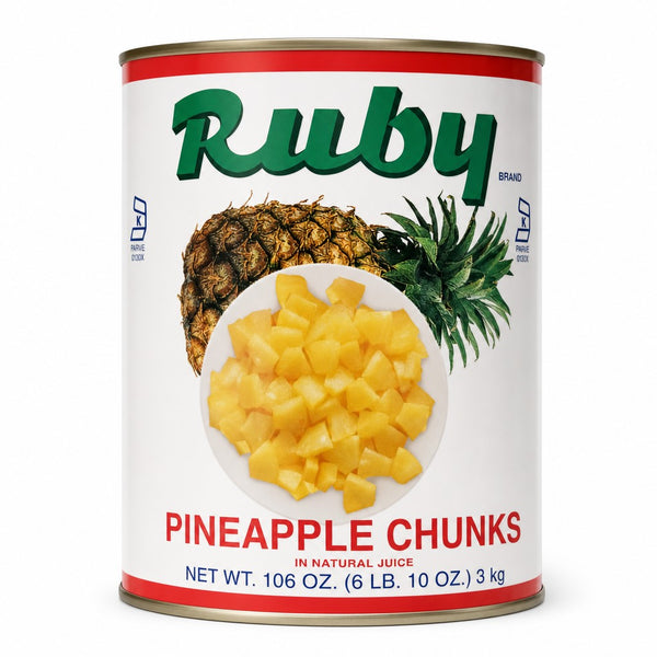 Ruby Pineapple Chunks in Natural Juice (106 oz)
