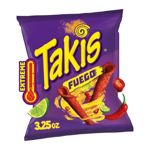 Takis Fuego Hot Chili Pepper & Lime Tortilla Chips (3.25 oz)