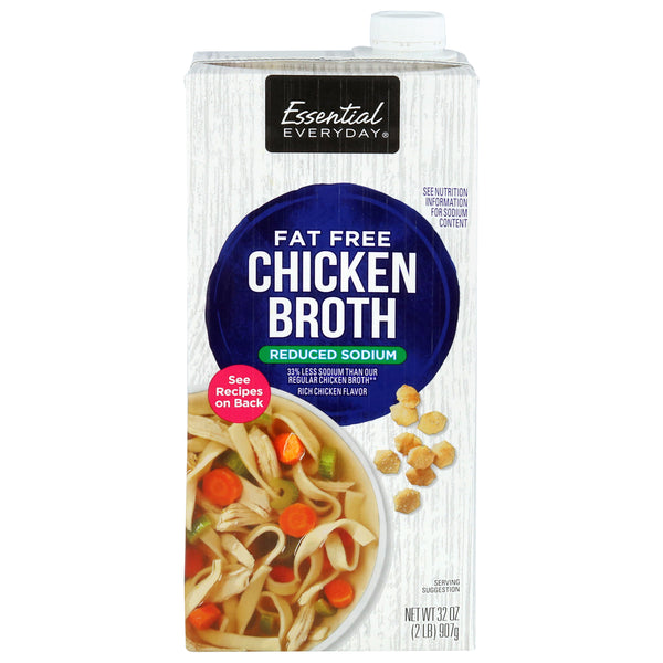 Essential Everyday Reduced Sodium Fat Free Chicken Broth Aseptic (32 oz (Canada))